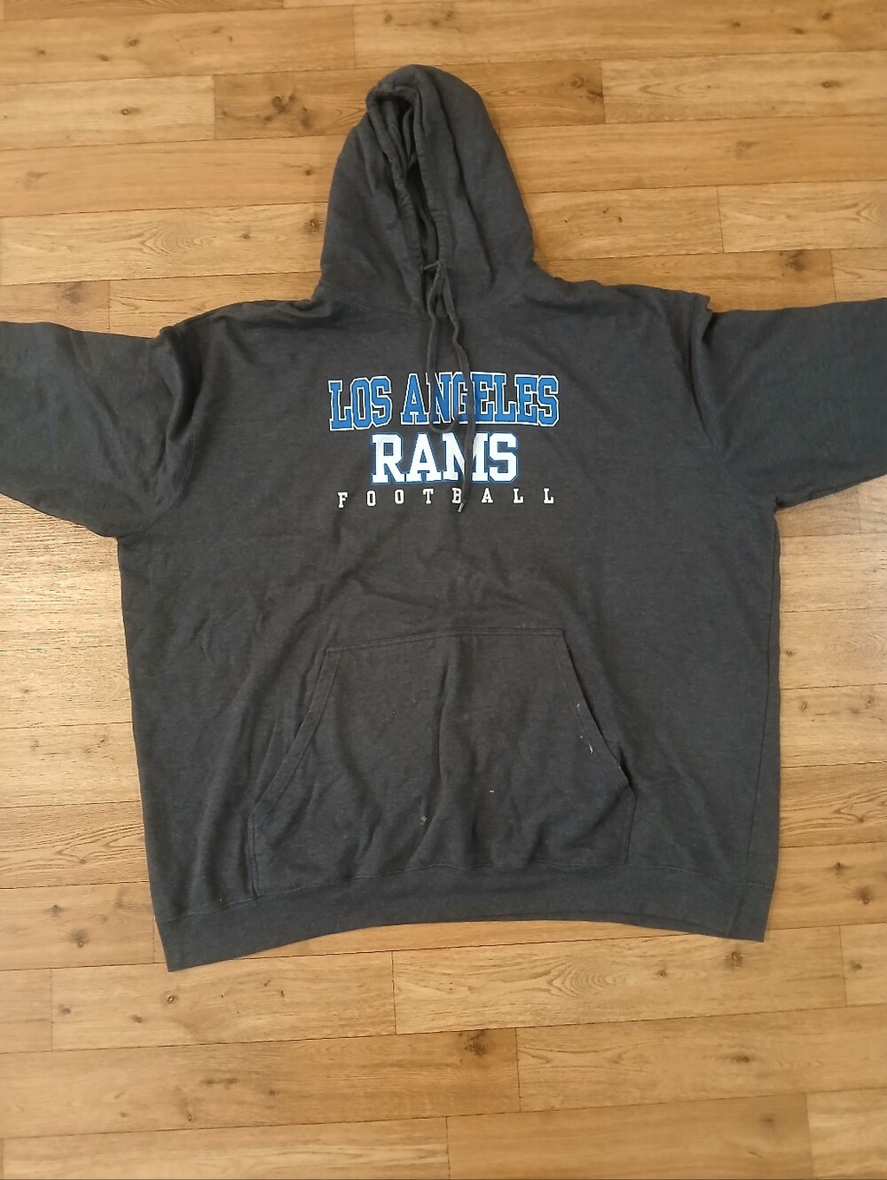 Fanatics Los Angeles Rams Gray Hoodie with Blue and White Logo